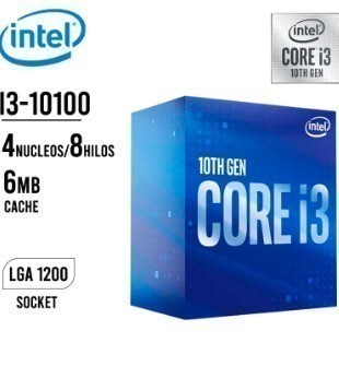 PROCESADOR INTEL CORE I3-10100  3.60GHZ