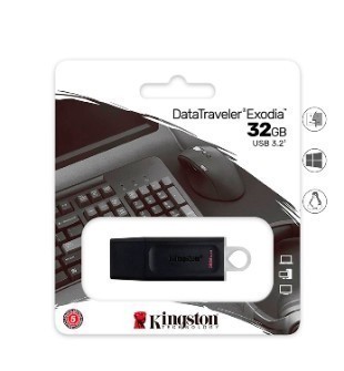 MEMORIA USB 3.2 KINGSTON DTX 32GB EXODIA | WHITE, BLUE, BLACK