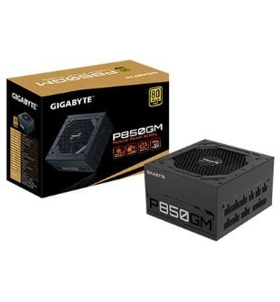 FUENTE  GIGABYTE P850GM, 850W, ATX, 80 PLUS GOLD CERTIFIED, FULLY MODULAR.
