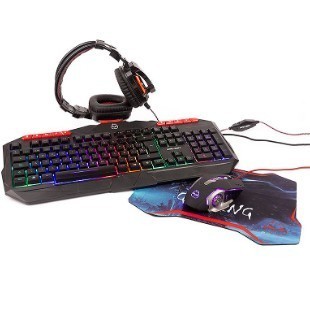 COMBO TECLADO GAMER HALION 4 EN 1 POSEIDON HA-850C, TECLADO, AUDIFONO, MOUSE