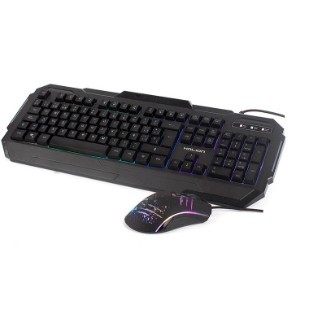 KIT GAMER TECLADO MOUSE HALION TORNADO HA-818C RGB