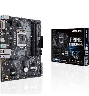 PLACA ASUS PRIME B360M-A, LGA1151, B360, DDR4, SATA 6.0, M.2, USB 3.1.
