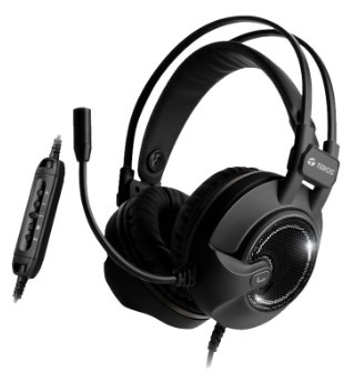 AURICULARES GAMING TEROS TE-8140N ESTEREO, MICRÓFONO, CONECTOR USB