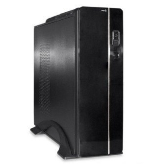 CASE SLIM HALION SUPRA MICROATX S601B NEGRO W/CARD READER