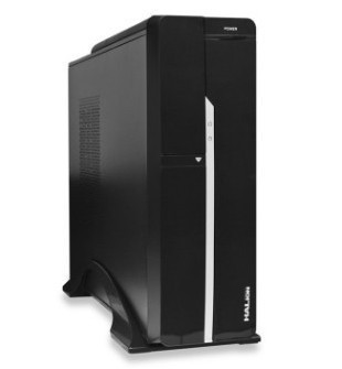 CASE SLIM HALION SUPRA MICROATX S608A NEGRO W/CARD READER